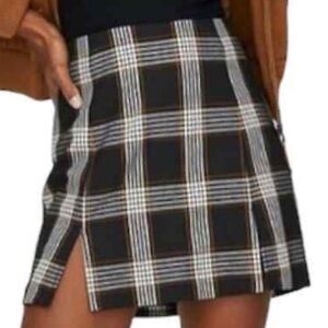 Aritzia Sunday Best Mandy Plaid Mini Skirt Sz 6